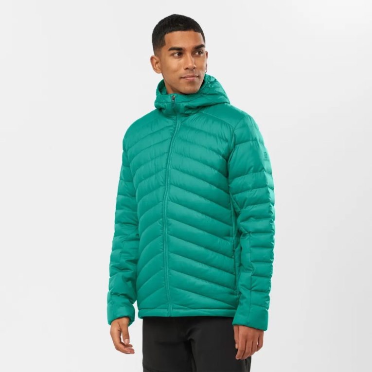 Jaquetas Isoladas Salomon Essential Xwarm Down Masculino Verdes | PT V98201